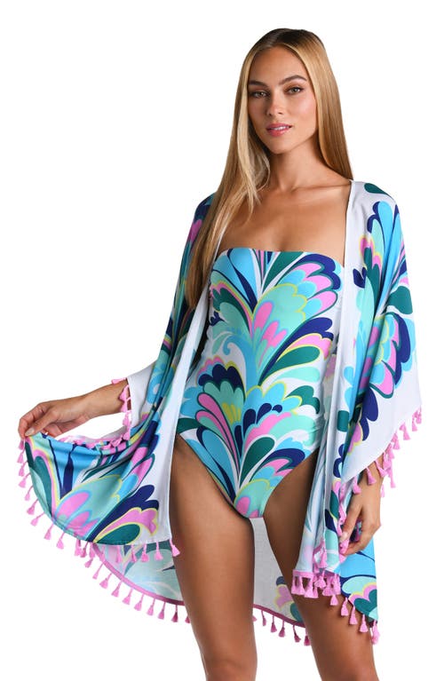 Sunshine 79 Far Out Tassel Topper In White Multi