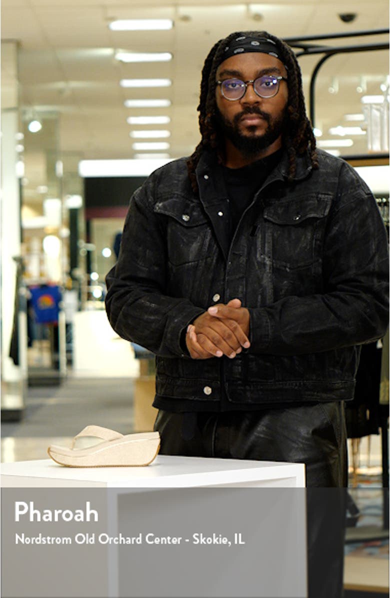 Lantern Platform Wedge Flip Flop, sales video thumbnail