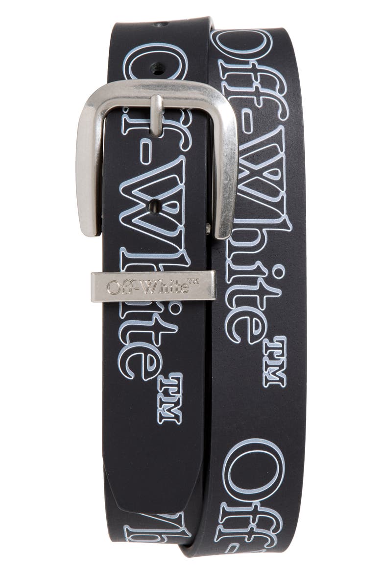 Venueta Buffalo Leather Belt, Main, color, BLACK