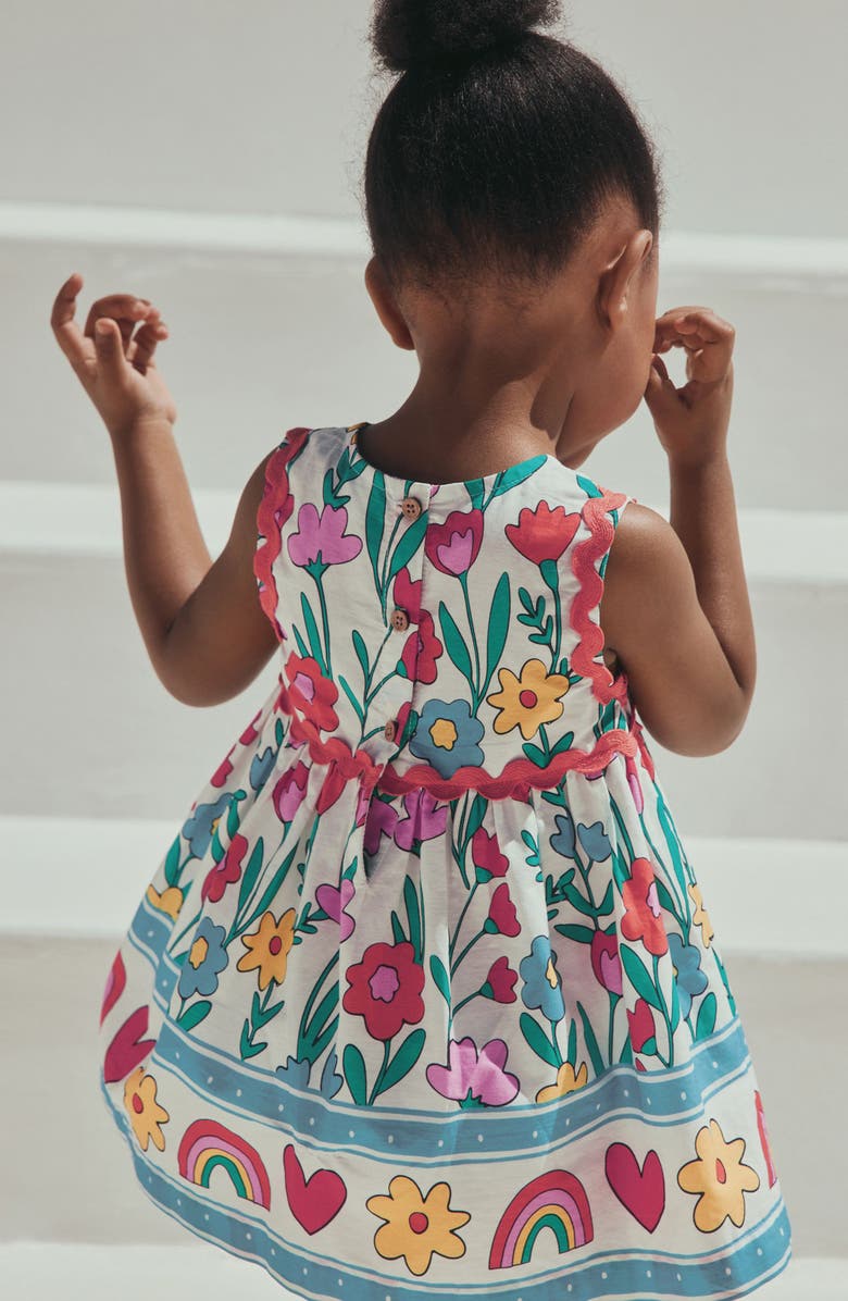 NEXT Kids' Bright Floral Rickrack Dress, Alternate, color, Multi