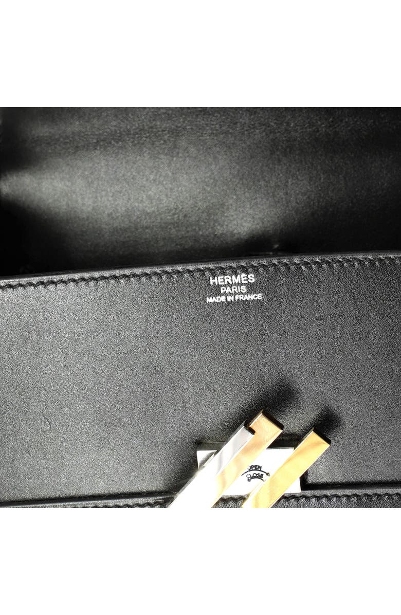 Pre-Owned Hermes Cinhetic Top Handle Bag Villandry Calfskin, Alternate, color, Noir