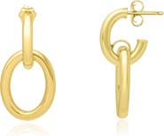 The Lovery Fine Jewelry Double Oval Link Drop Earrings