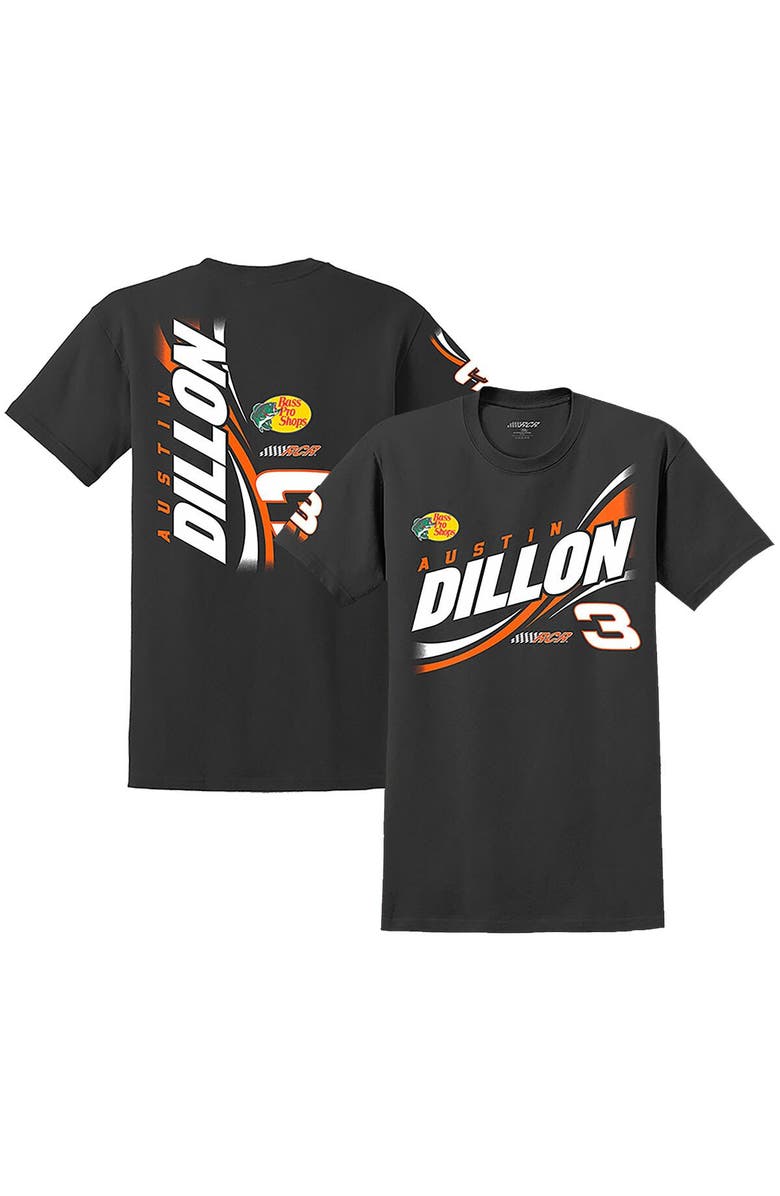 HENDRICK MOTORSPORTS TEAM COLLECTION Youth Hendrick Motorsports Team Collection Black Austin Dillon 2023 #3 Bass Pro Shops Name & Number T-Shirt, Main, color,