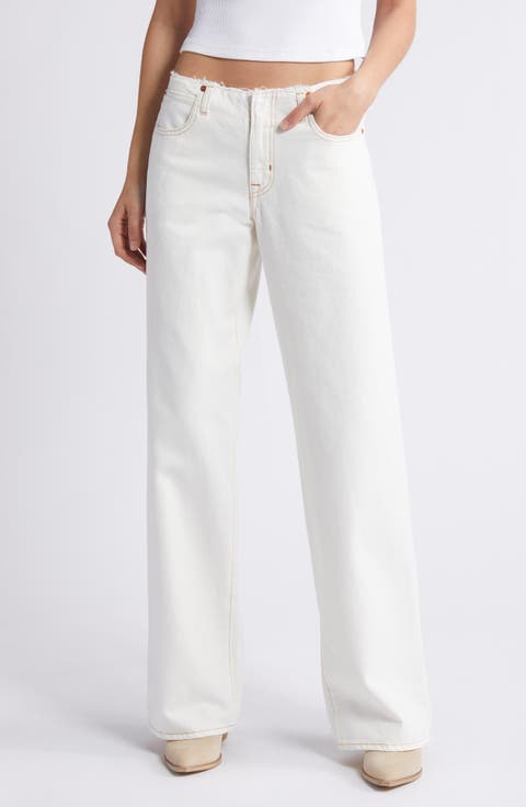【PORTERNA】Laura white flared jeans Laura Mid Rise Flare