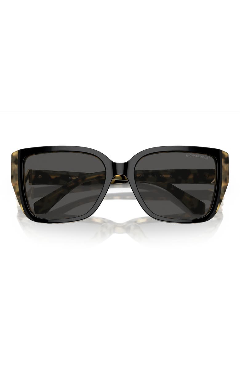 Michael Kors Acadia 55mm Rectangular Sunglasses, Alternate, color, 