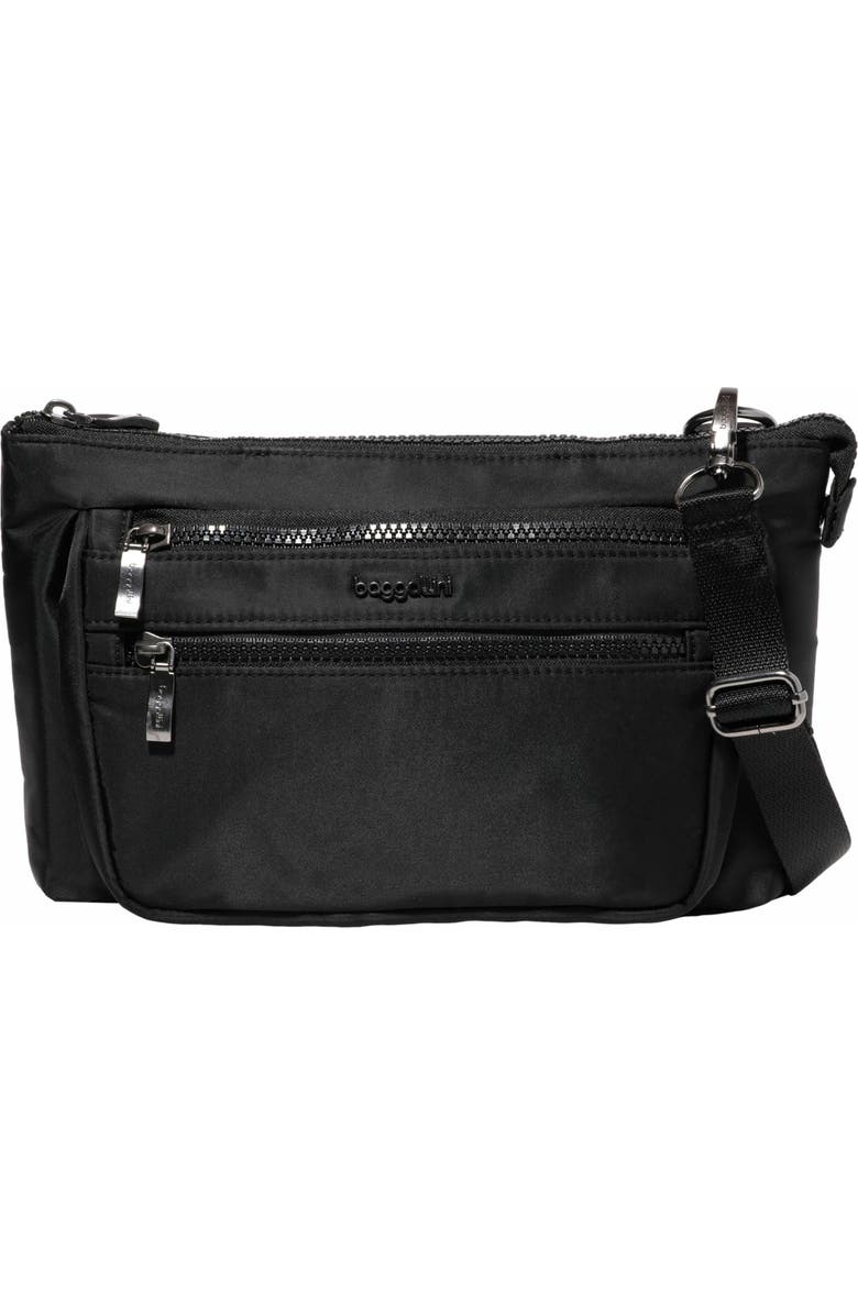 BAGGALLINI Pocket Belt Bag Convertible Crossbody Waist Pack, Main, color, Black Twill