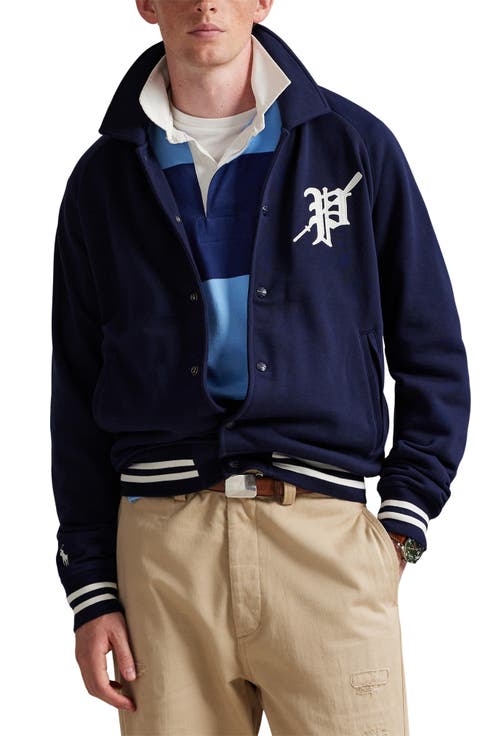Cotton Fleece Varsity Jacket