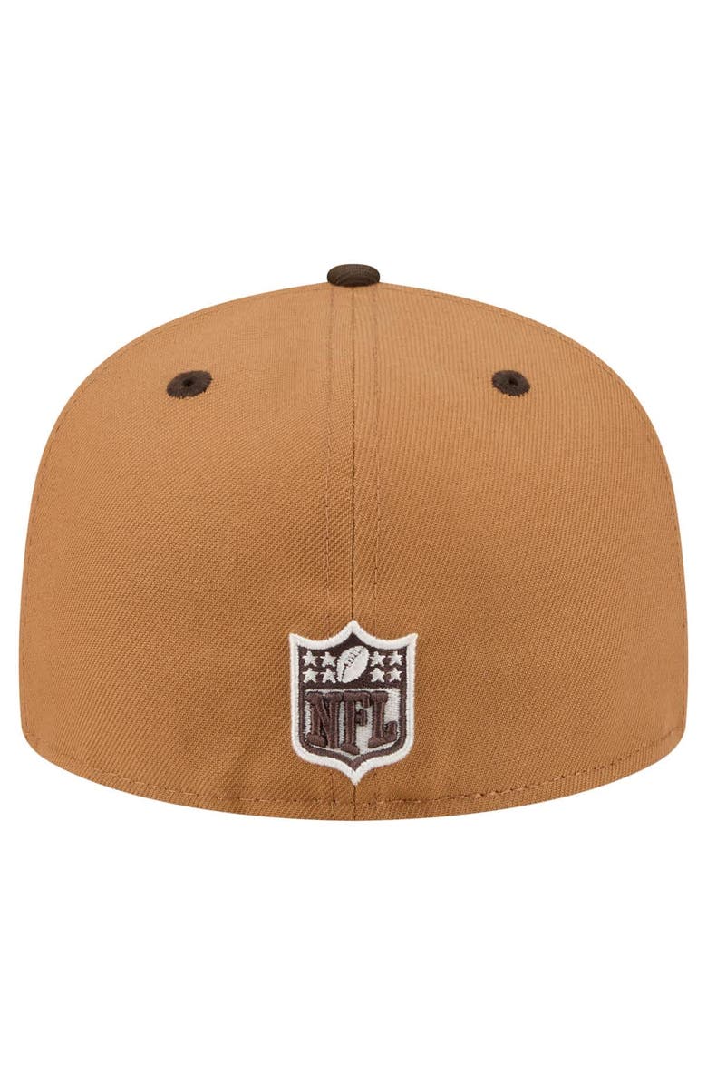 New Era Men's New Era  Light Brown/Dark Brown Chicago Bears Two-Tone Walnut 59FIFTY Fitted Hat, Alternate, color, Light Brown