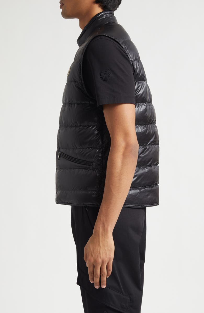 Moncler Gui Packable Down Vest, Alternate, color, Black