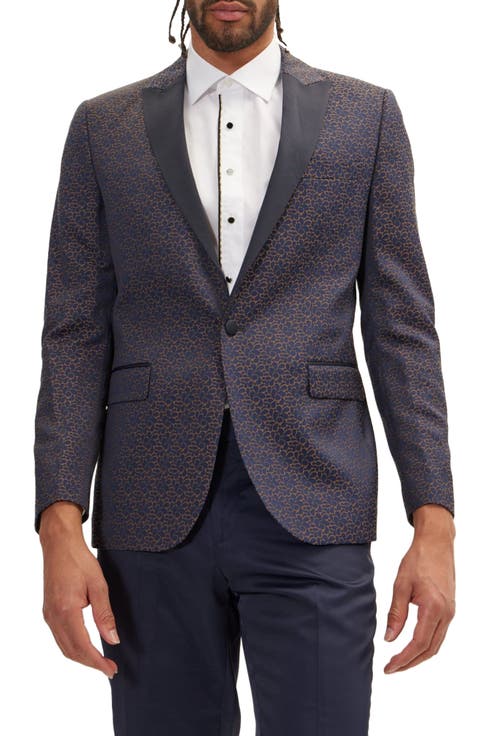 Paisley Pattern Tuxedo Jacket