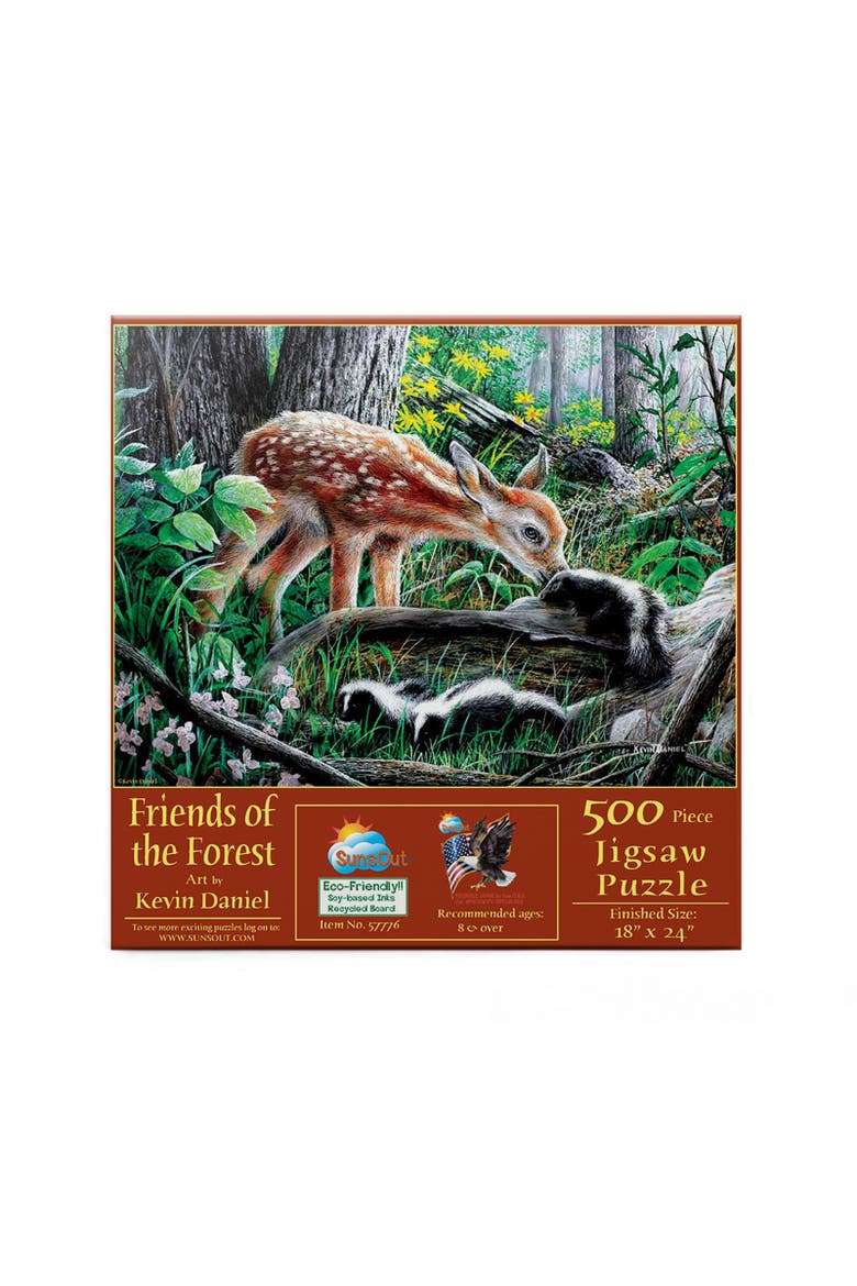 Friends of the Forest 500 piece Jigsaw Puzzle for Adults, Alternate, color, Multicolor