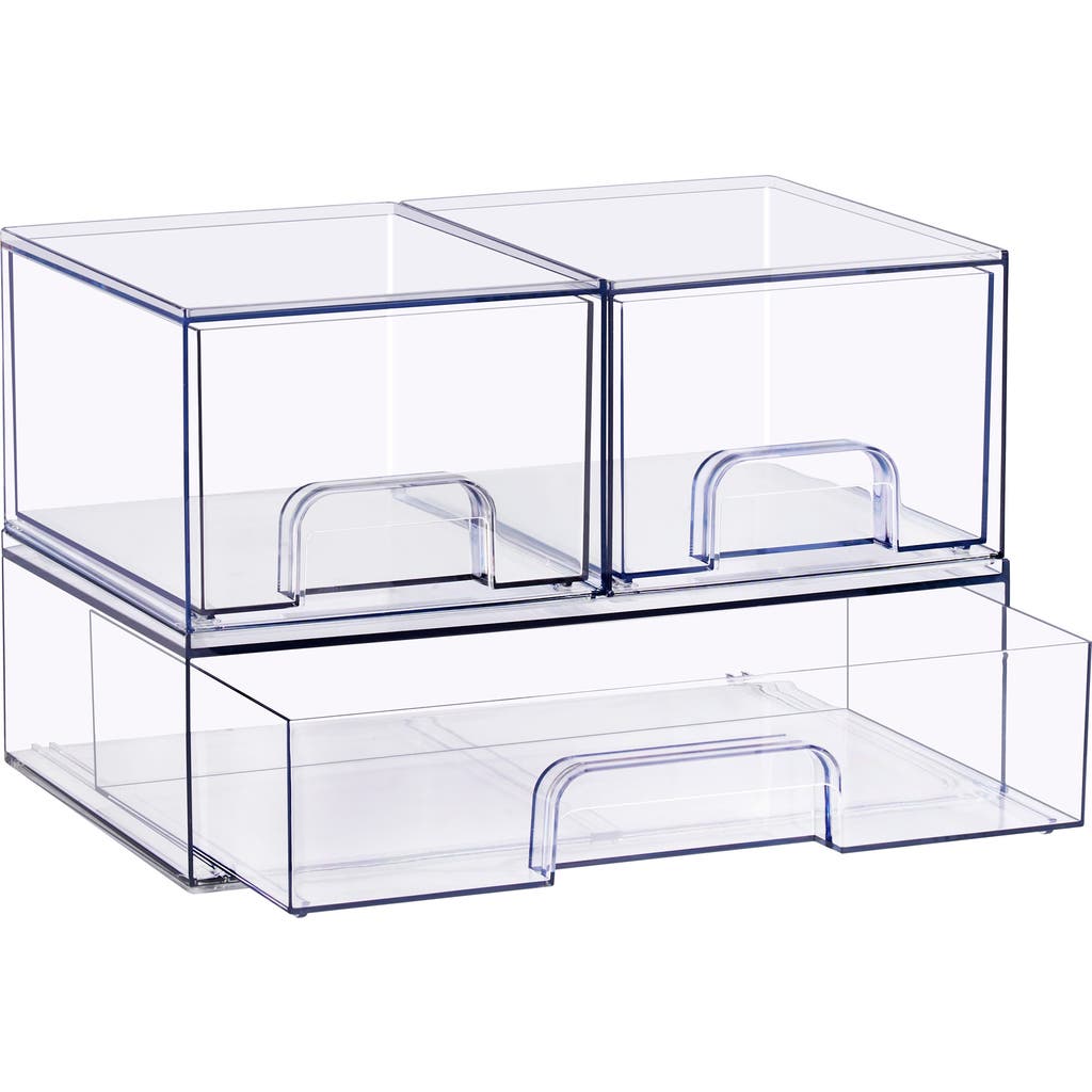 SORBUS Set of 3 Stackable Clear Organizers at Nordstrom Rack
