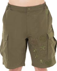 Dai Moda Menswear Patches Cargo Shorts