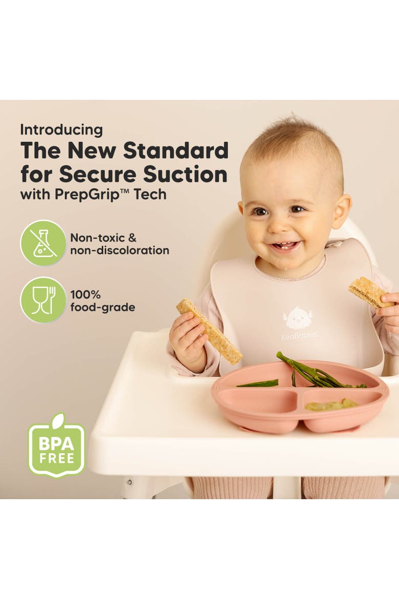 3-Pack Prep Silicone Suction Plates, Alternate, color, Roseate