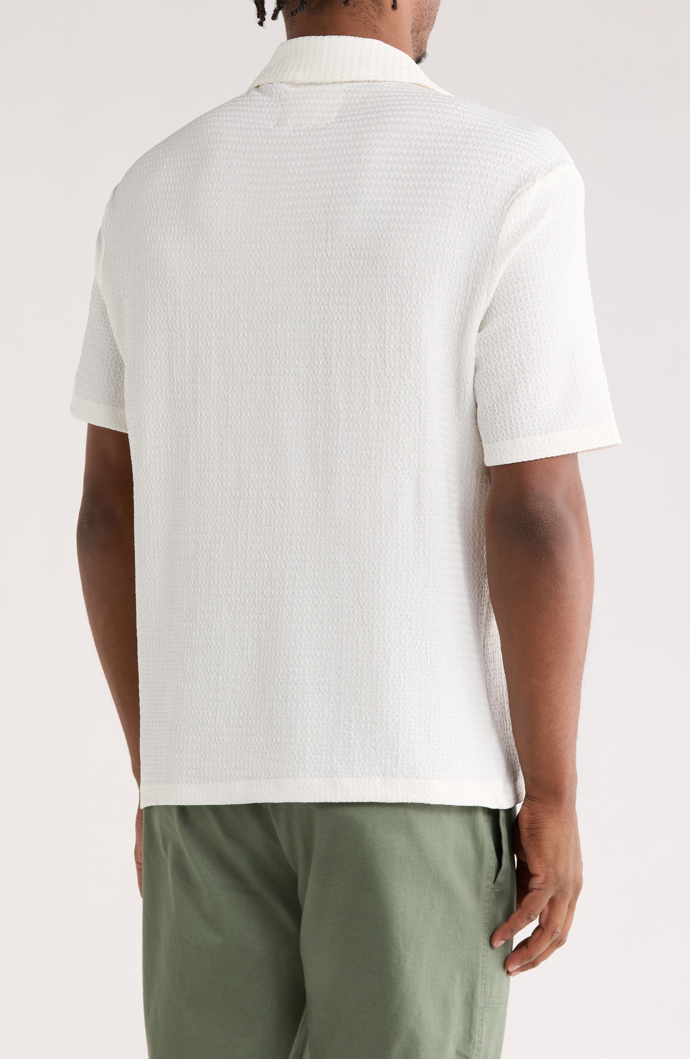 Textured Camp Shirt - image 2