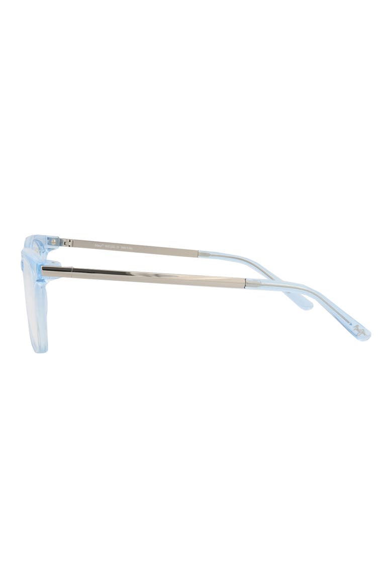 51mm Rectangular Optical Glasses, Alternate, color, BLUE SILVER TRANSPARENT
