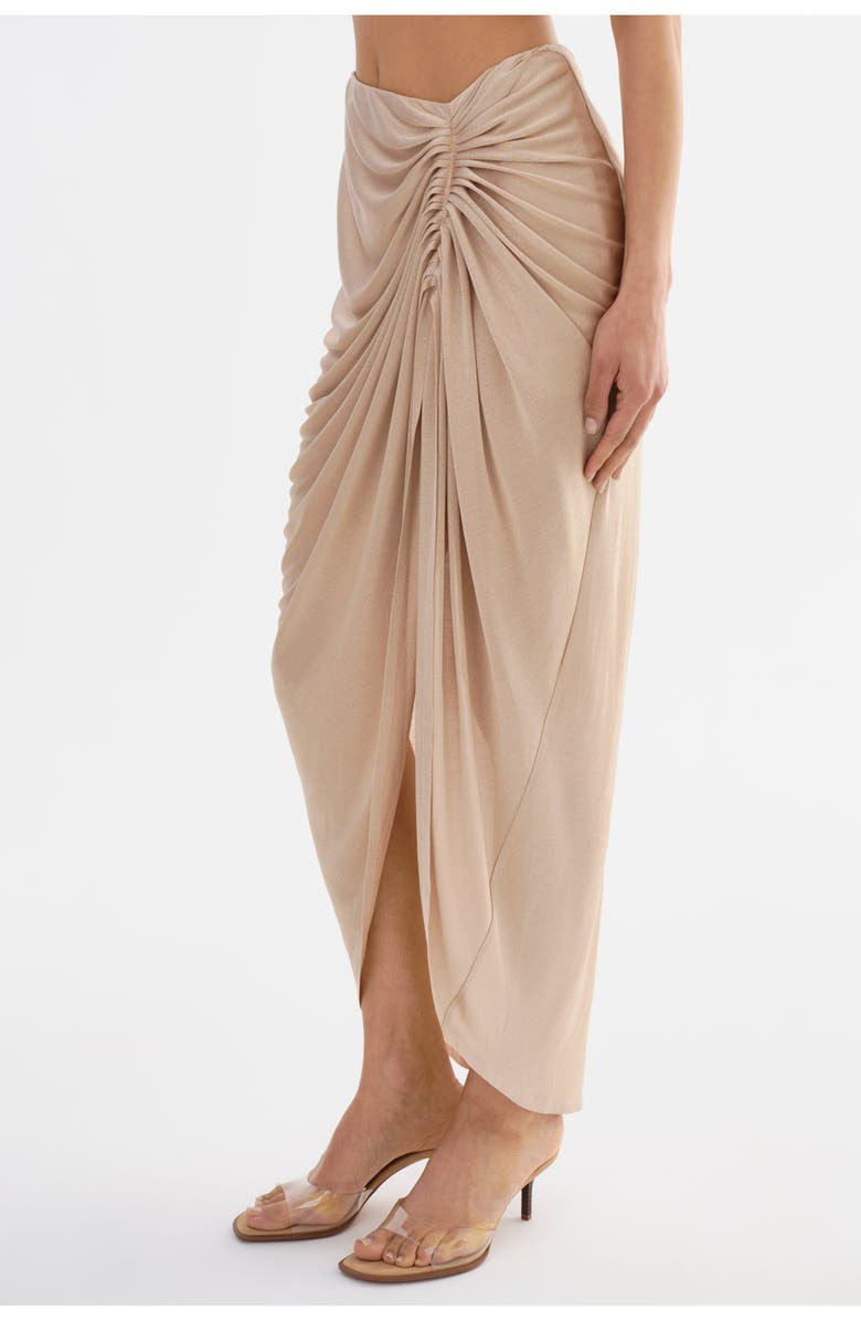 LAMARQUE SANNA | Maxi Skirt, Alternate, color, Gold Shimmer
