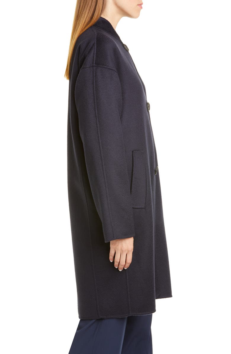 Mansur Gavriel Stand Collar Double Face Cashmere Coat, Alternate, color, 