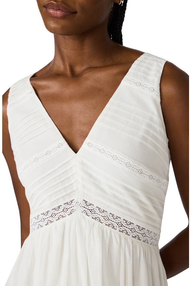 Miah Lace Trim Sleeveless High-Low Maxi Dress, Alternate, color, ANTIQUE