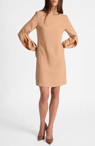 Santorelli Pauli Shift Dress in Satin Back Crepe