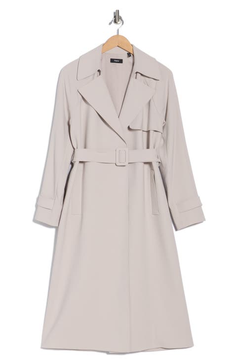 Oaklane Modern Crepe Trench Coat
