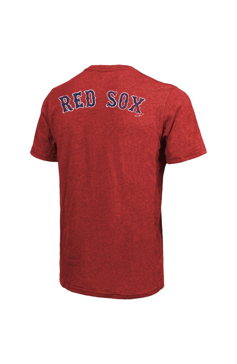 Majestic Threads Men's Majestic Threads Red Boston Red Sox Throwback Logo Tri-Blend T-Shirt, Alternate, color, Red