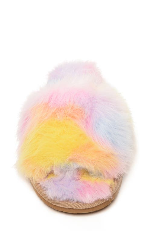 Minnetonka Little Girls Lyla Faux Fur Slide Slippers