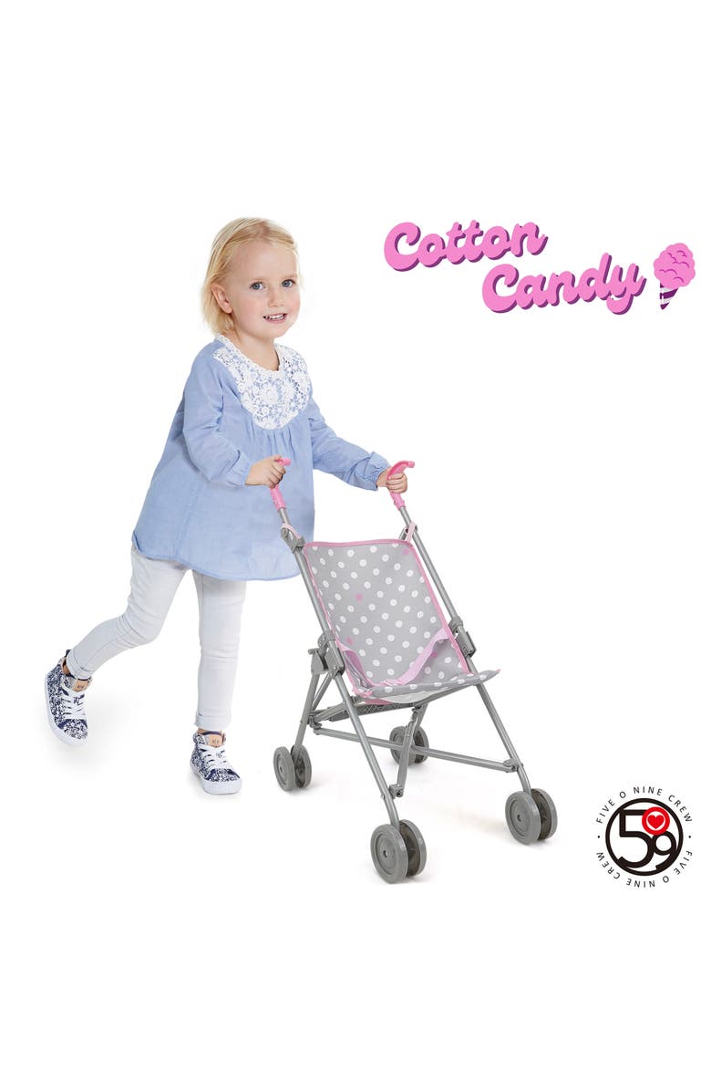 509 Crew Cotton Candy Pink Umbrella Doll Stroller Fits Dolls to 24", Alternate, color, Multicolored