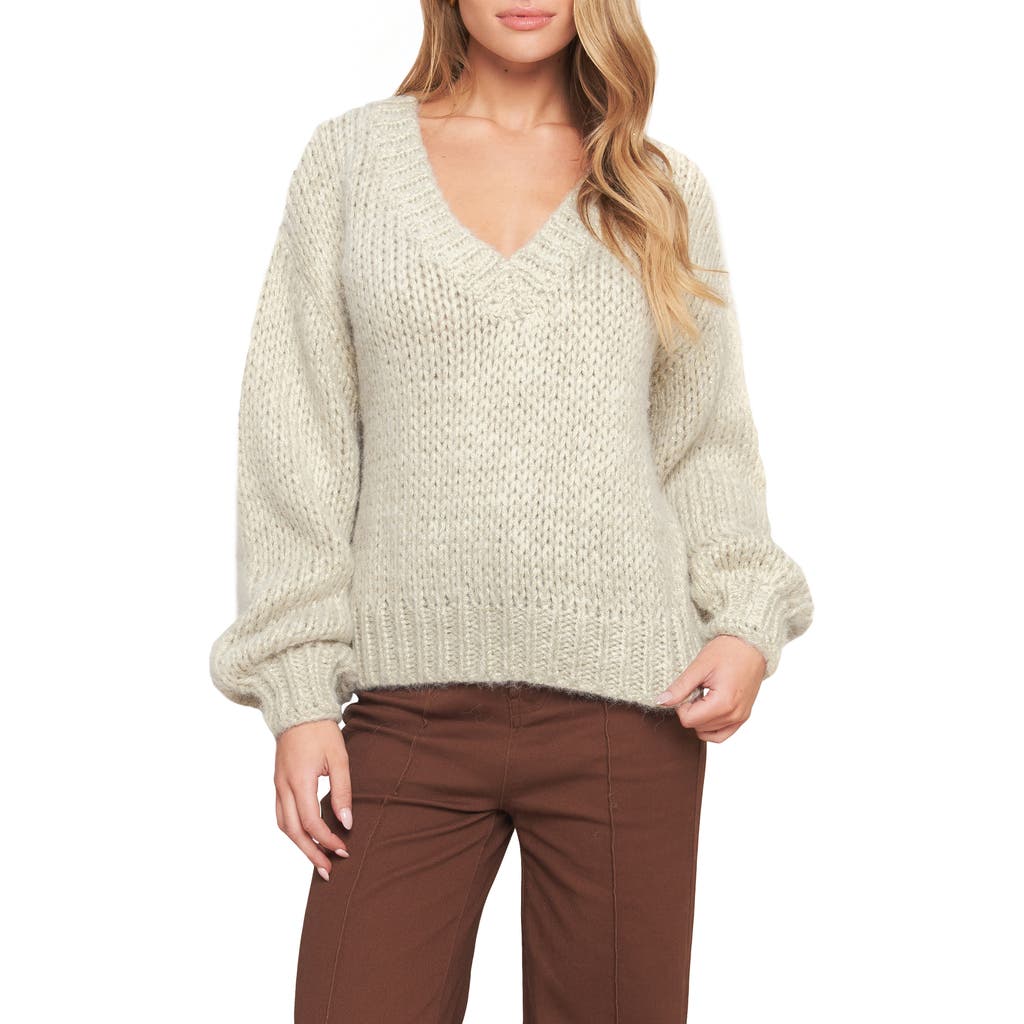 Flying Tomato V-neck Sweater In Gray