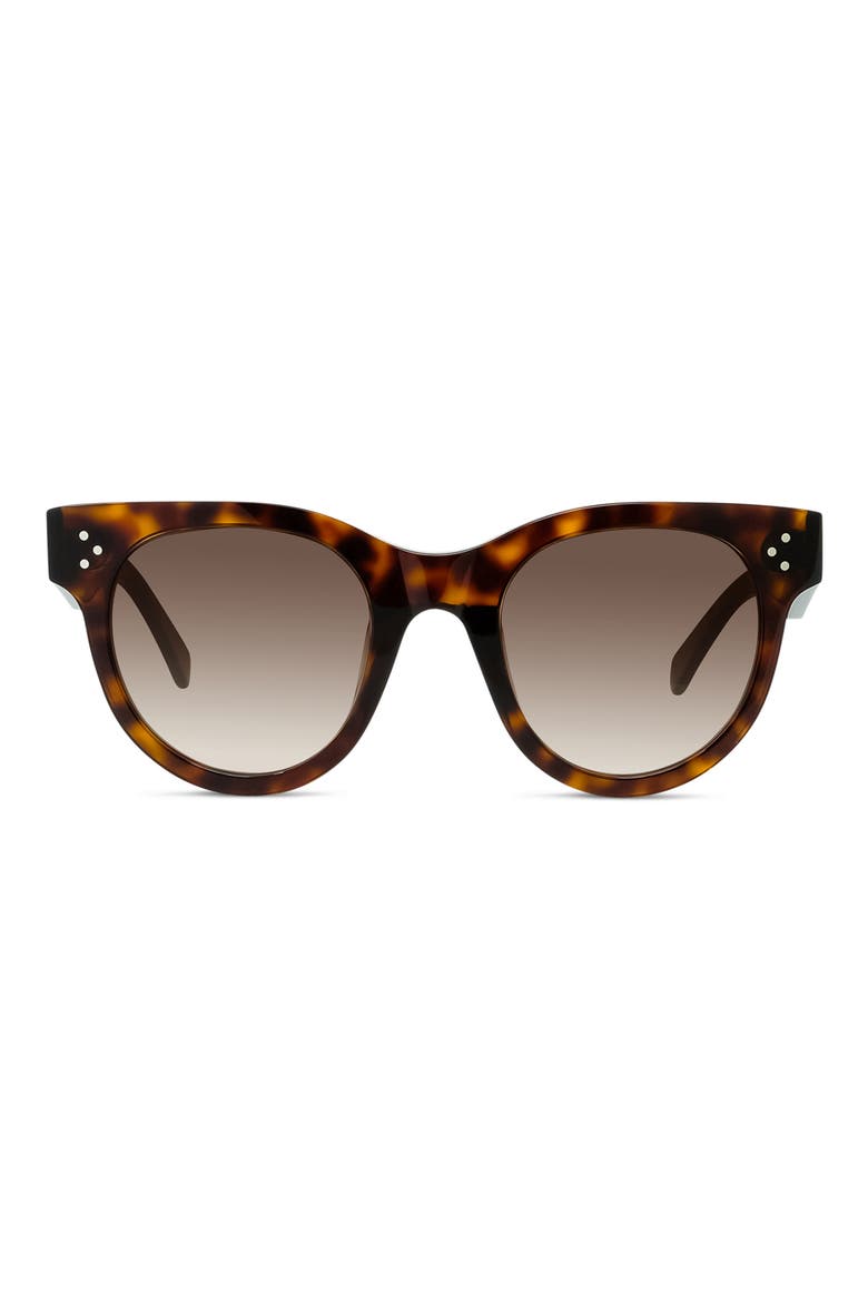 54mm Gradient Square Sunglasses, Main, color, DARK HAVANA/ ROSE