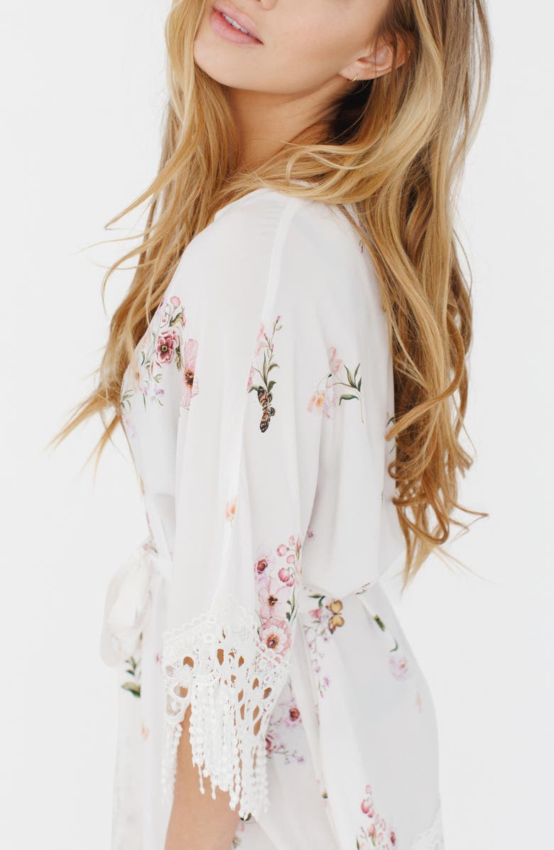 Plum Pretty Sugar Hibiscus Robe, Alternate, color,