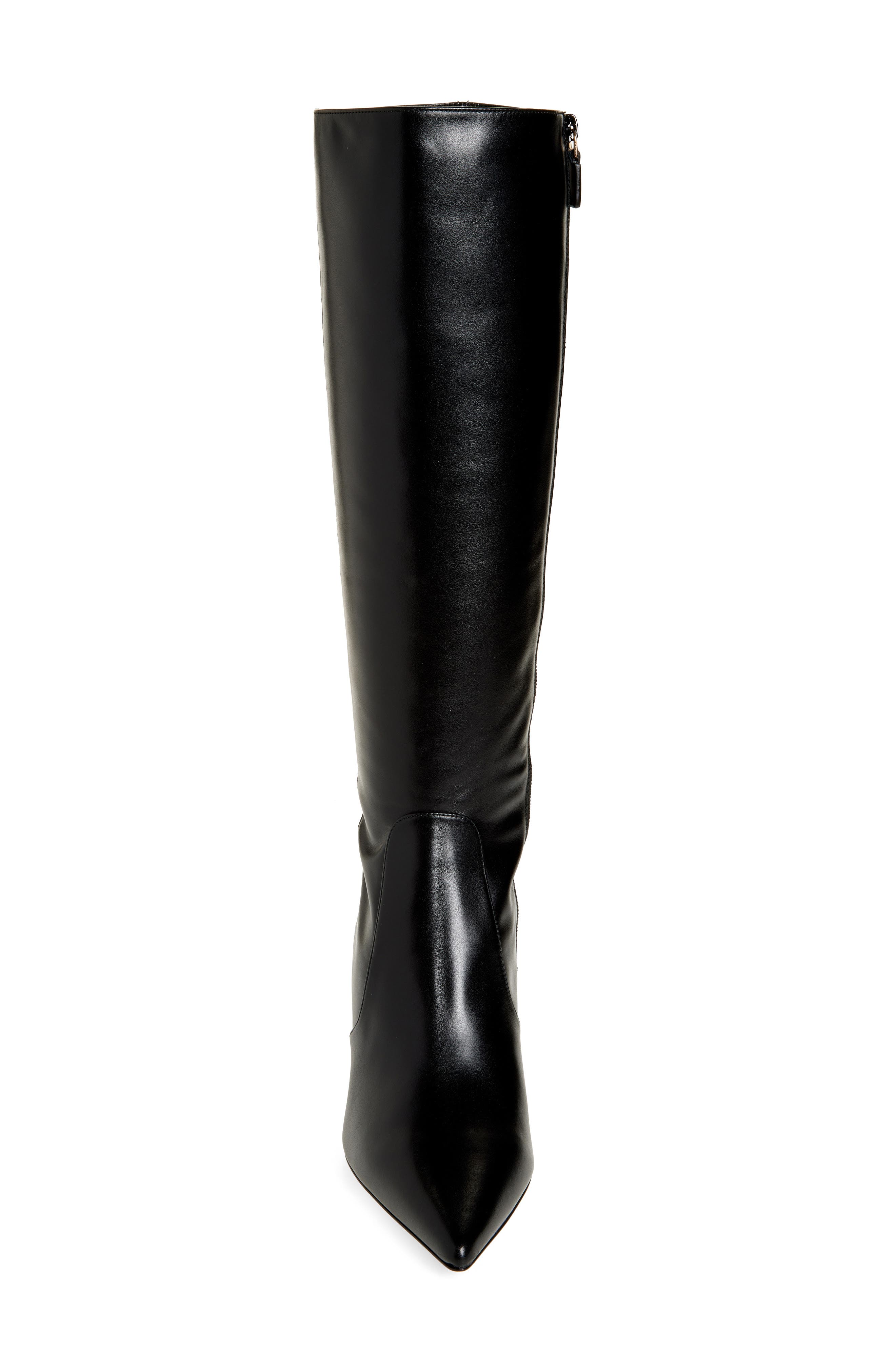 Stuart Weitzman Stuart Supersculpt Zip Boot 75, Alternate, color, Black/ Black