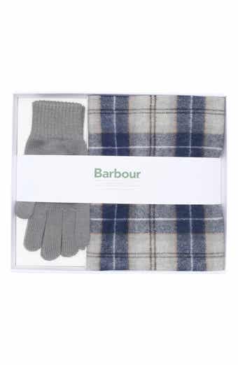 Barbour Tartan Wool Scarf & Gloves Set