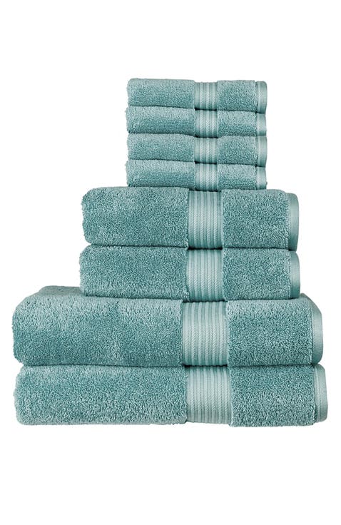 Supreme Hygro Luxury 100% Supima Cotton 8 Piece Towel Set