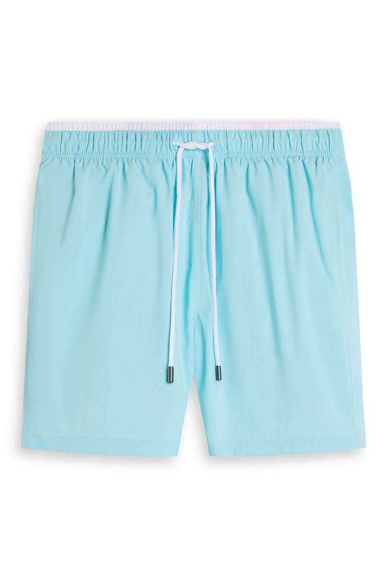 Quinn Colorblock Swim Trunks, Alternate, color, TURQUOISE