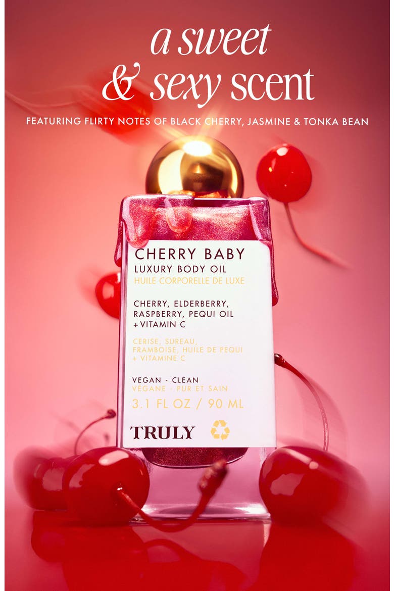 Cherry Baby Body Oil, Alternate, color, NO COLOR
