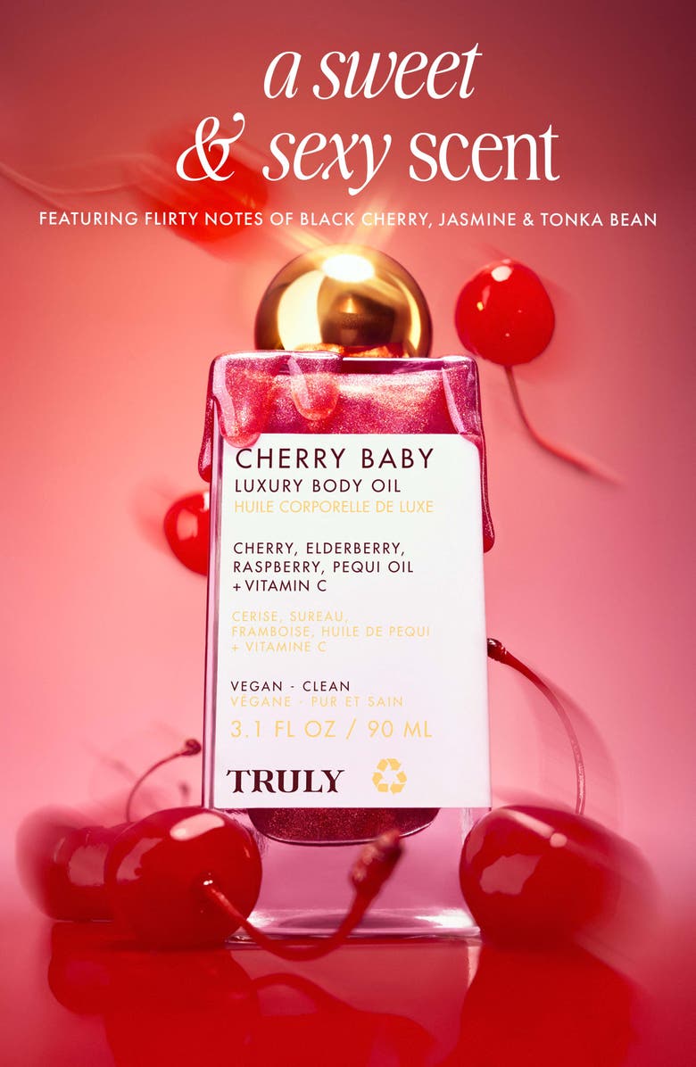 TRULY BEAUTY Cherry Baby Body Oil, Alternate, color, 