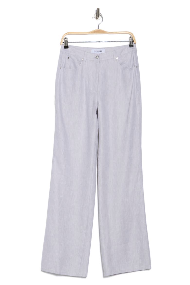Larissa Linen Blend Pants, Alternate, color, PALE GREY