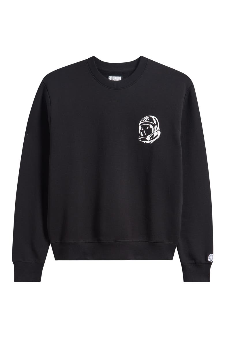 BB Helmet Crewneck Sweatshirt, Alternate, color, BLACK