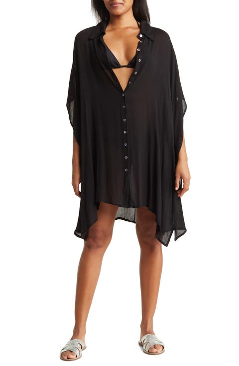 Sharkbite Button-Up Coverup