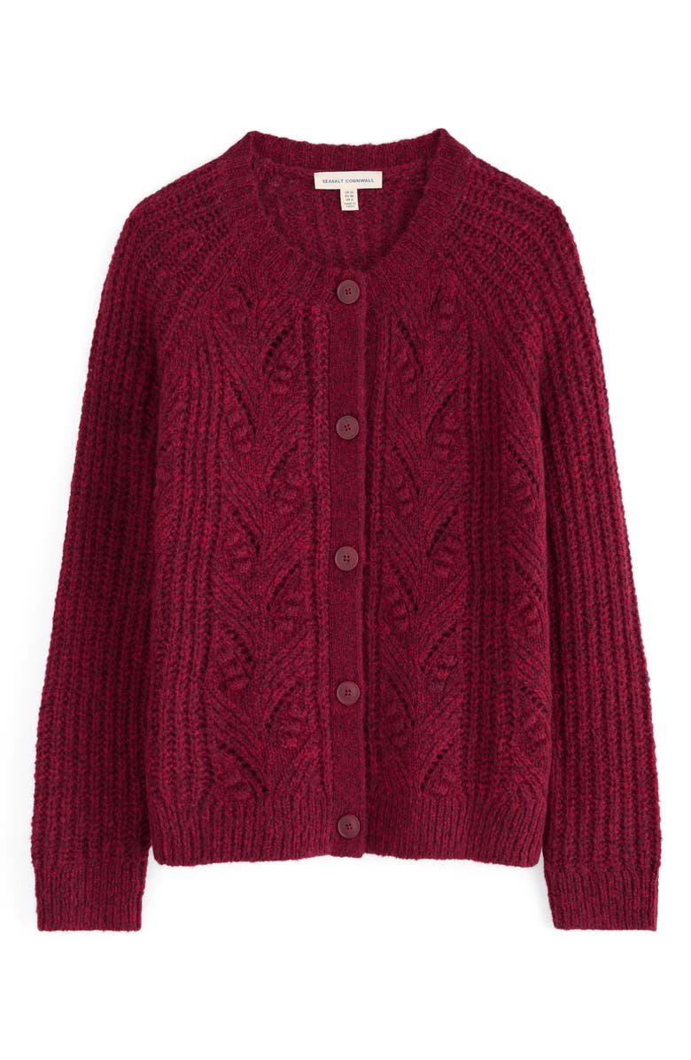 Seasalt Cornwall Sand Thistle Wool & Mohair Blend Cardigan, Alternate, color, Knit Melange Jam