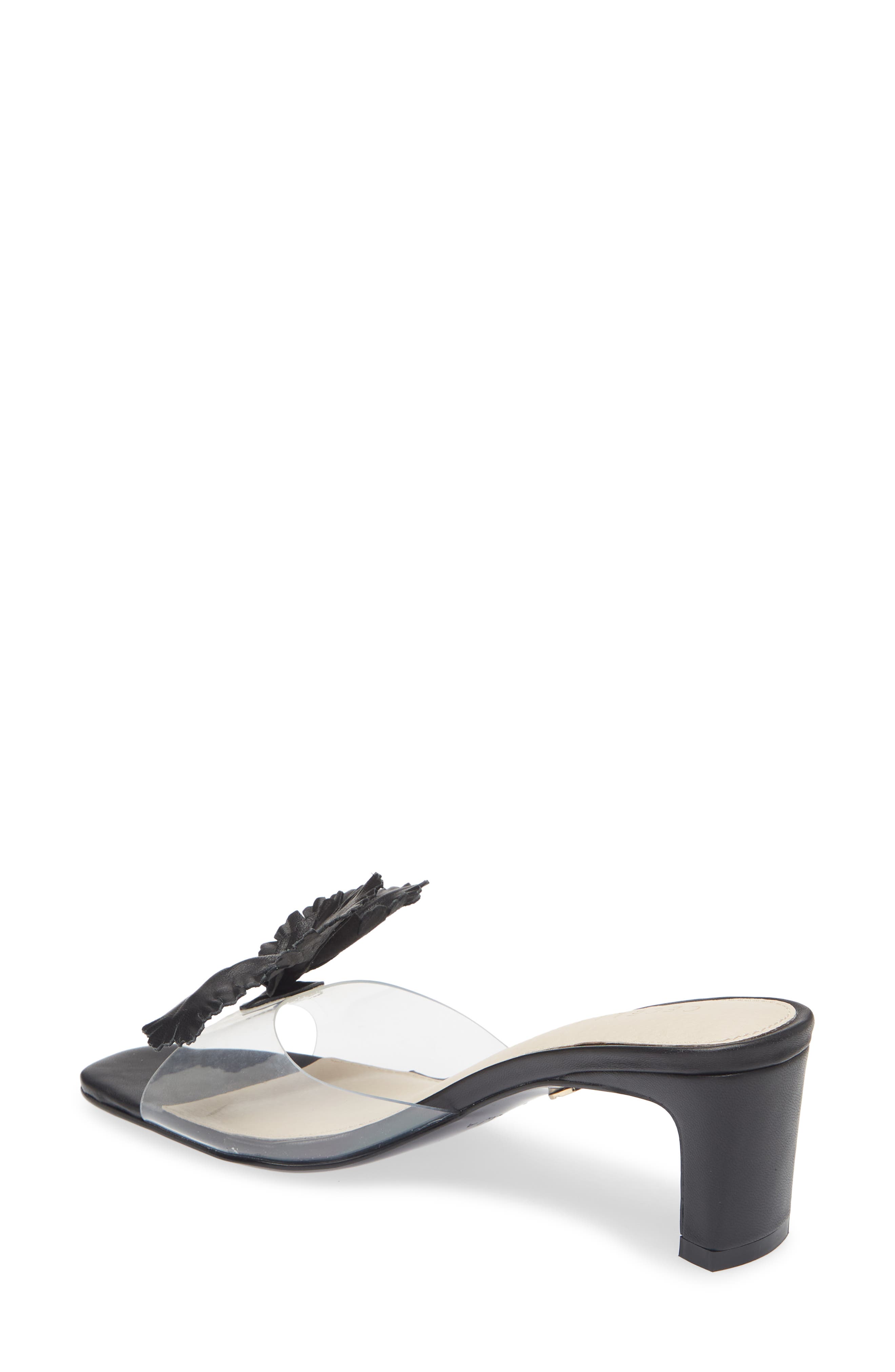 Cecelia New York Park Ave Leather Flower Sandal, Alternate, color, 