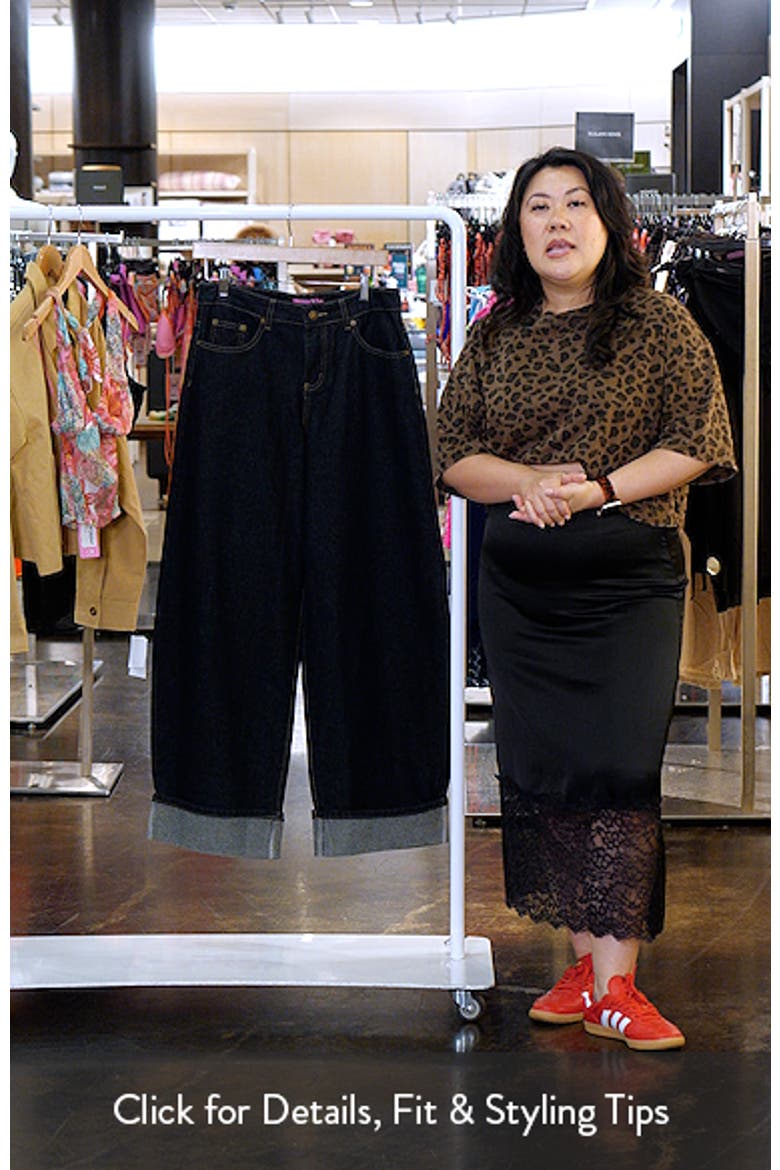 Kella Low Rise Baggy Wide Leg Cuffed Jeans video