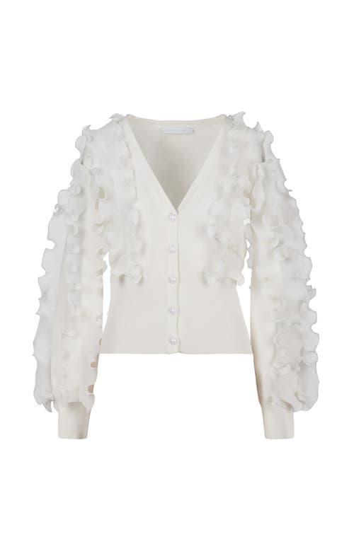 Anne Fontaine Ciline Cardigan In White