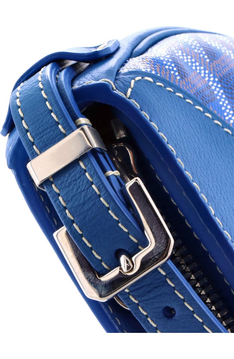 Pre-Owned Goyard Hirondelle Shoulder Bag Coated Canvas and Leather, Alternate, color, Blue