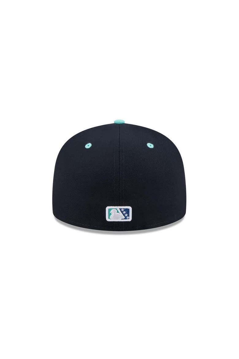 Men's New Era  Navy Asheville Tourists Theme Nights 59FIFTY Fitted Hat, Alternate, color, Navy