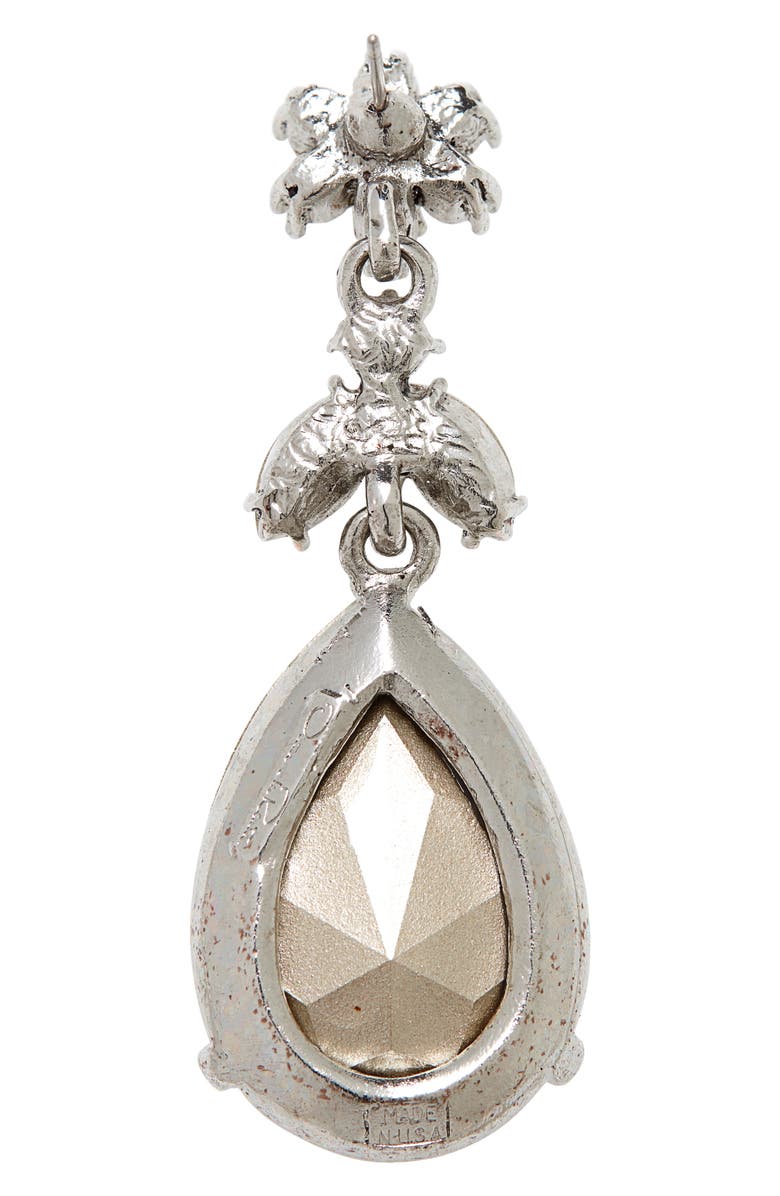 Oscar de la Renta Classic Crystal Teardrop Earrings, Alternate, color,