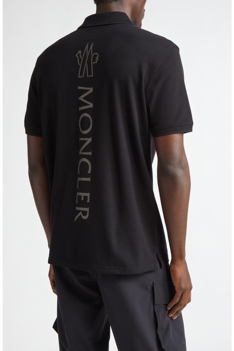 Logo Cotton Polo, Alternate, color, BLACK