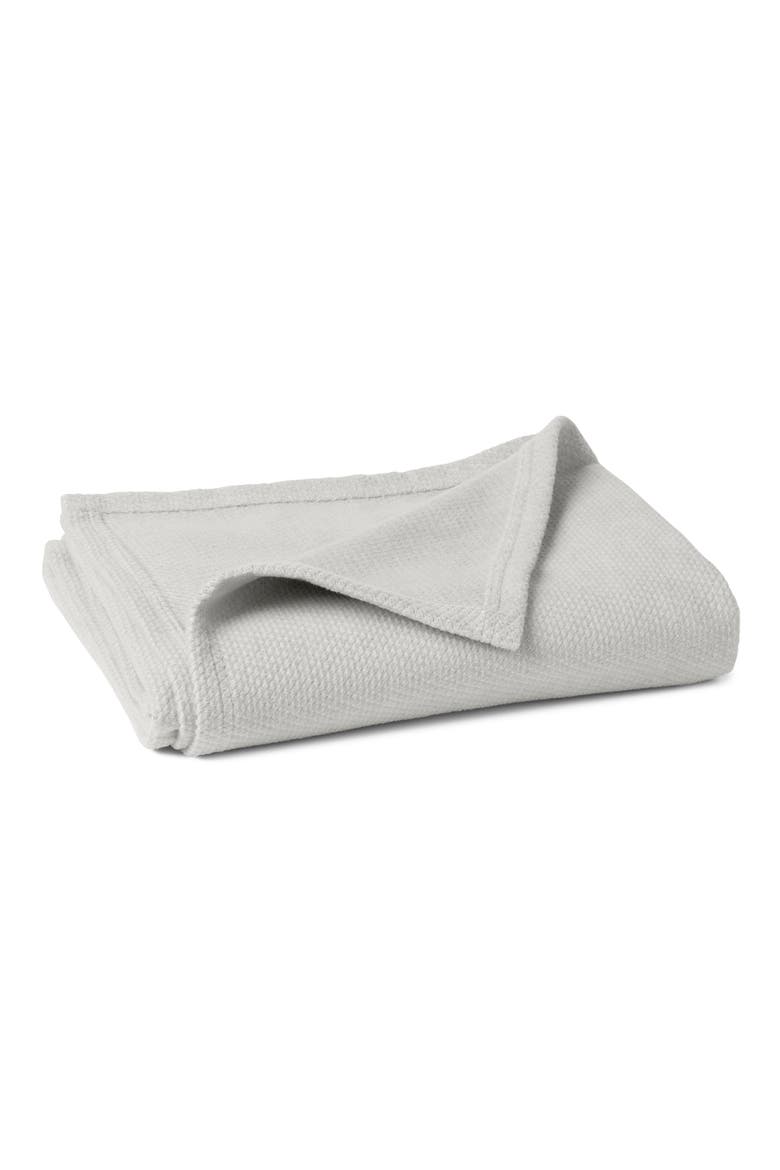 Sequoia Washable Organic Cotton & Organic Wool Blend Throw, Main, color, SOFT GRAY