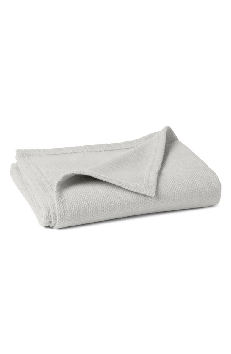 Coyuchi Sequoia Washable Organic Cotton & Organic Wool Blend Throw, Main, color, Soft Gray